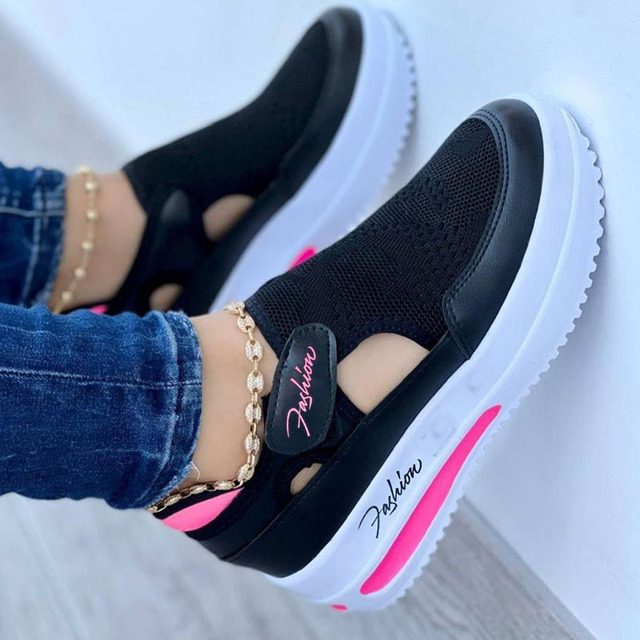 Fashion – Sneakers comode - Nero - 36