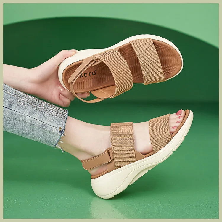 Softness – Sandali comodi - Verde - 35