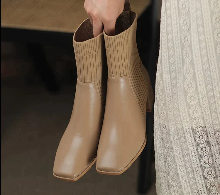 Monique – Stivali comodi - Beige - 38