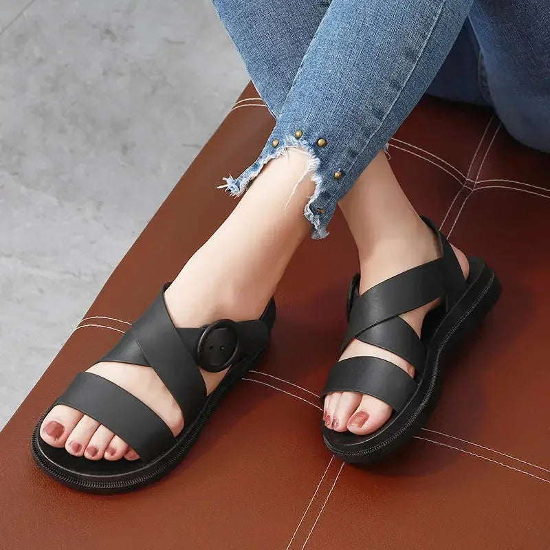 Lucy – Sandali comodi – Modello 2 - Bianco - 37