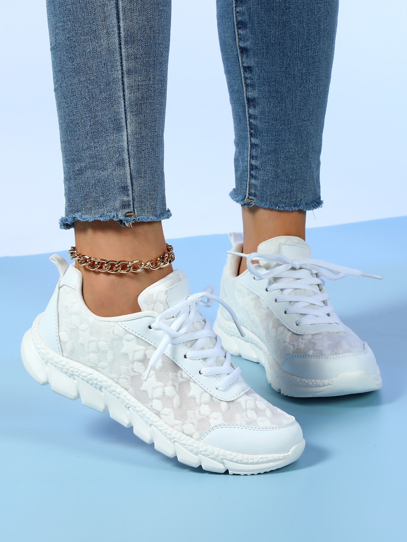 Diana – Sneakers comode - Bianco - 41