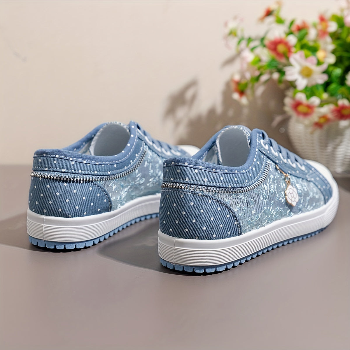 Floratta – Sneakers comode - Blu scuro - 35