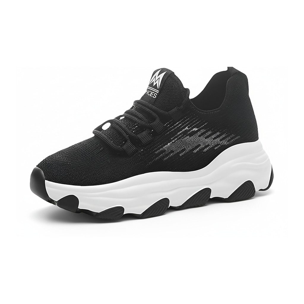 Comfort Wave – Sneakers comode - Nero - 35