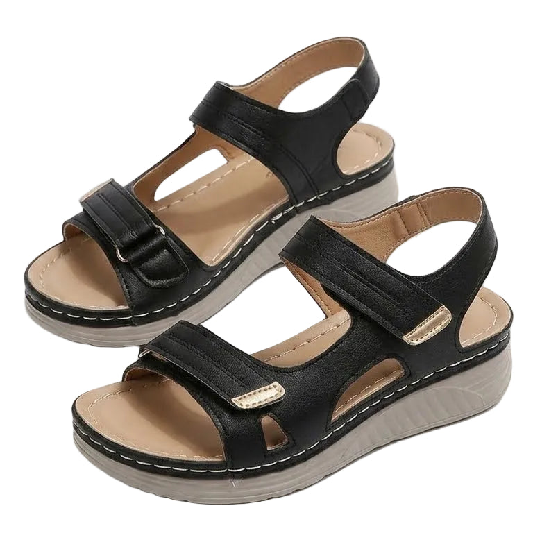 Solara – Sandali comodi - Nero - 36