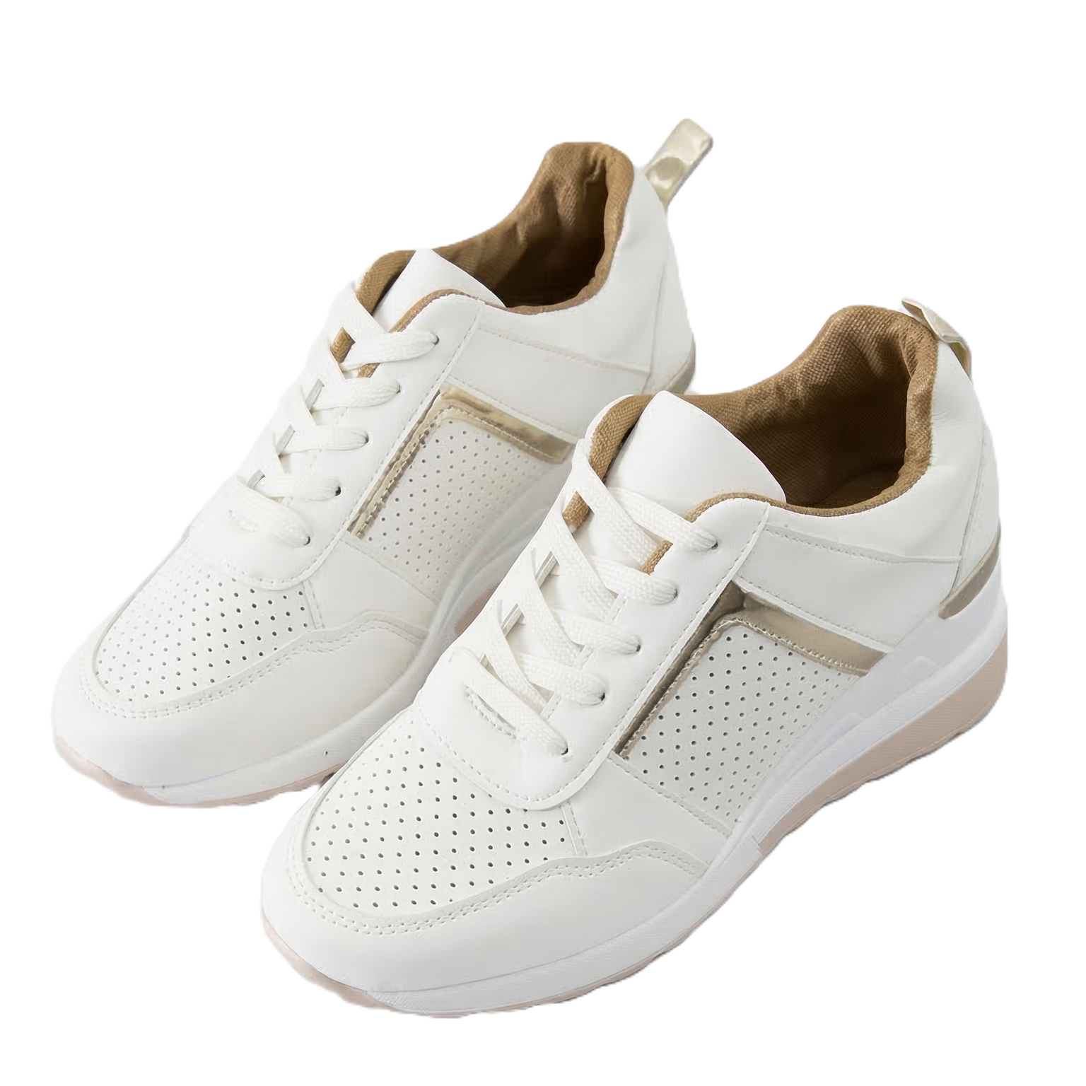 Elegance – Sneakers comode - Bianco - 35
