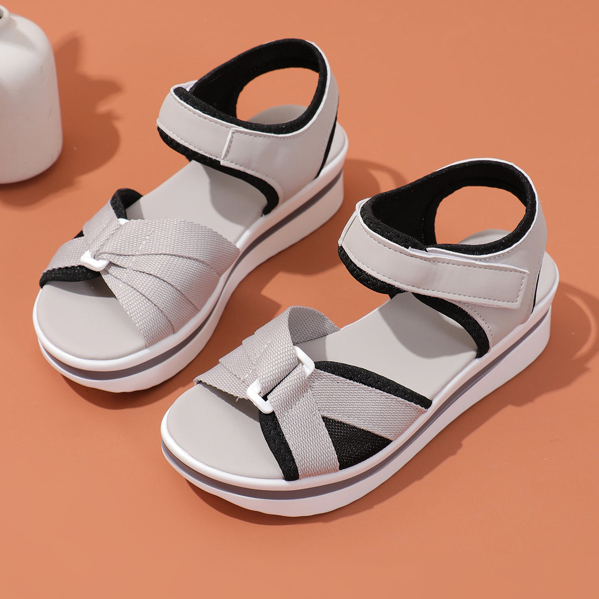 Levity – Sandali comodi - Grigio - 38