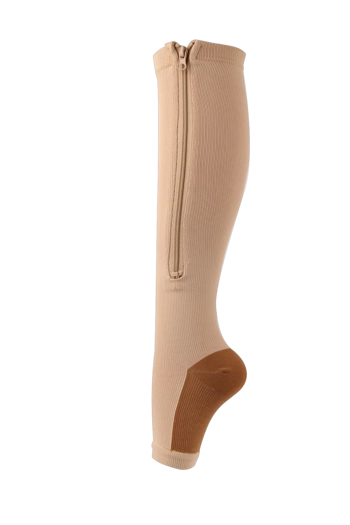 FlexZip – Calze elasticizzate con zip - Nero - 2XL