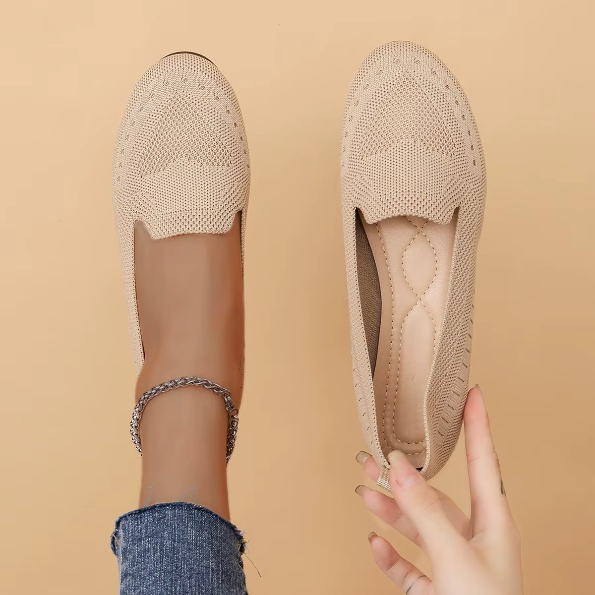 Velvet – Scarpe comode - Beige - 44