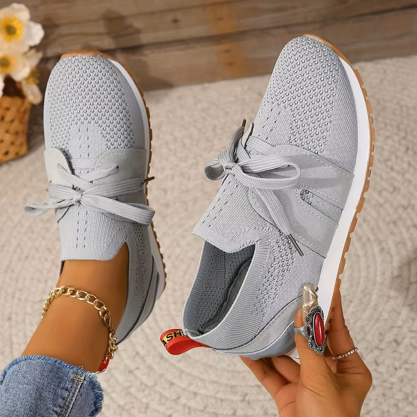 Aurelia – Sneakers comode - Grigio - 37