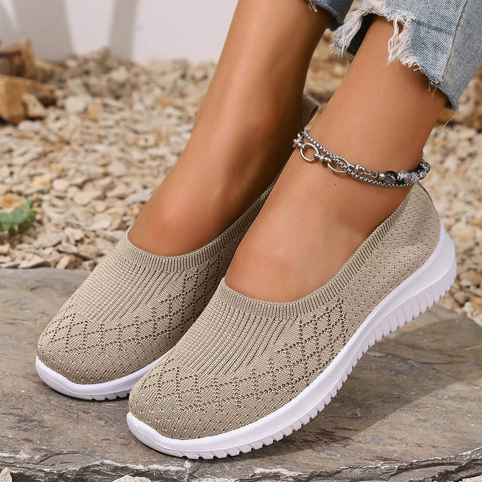 Ultra Flex – Sneakers comode - Beige - 39