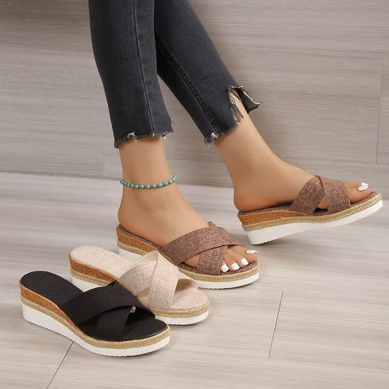 Femme – Sandali comodi - Beige - 41