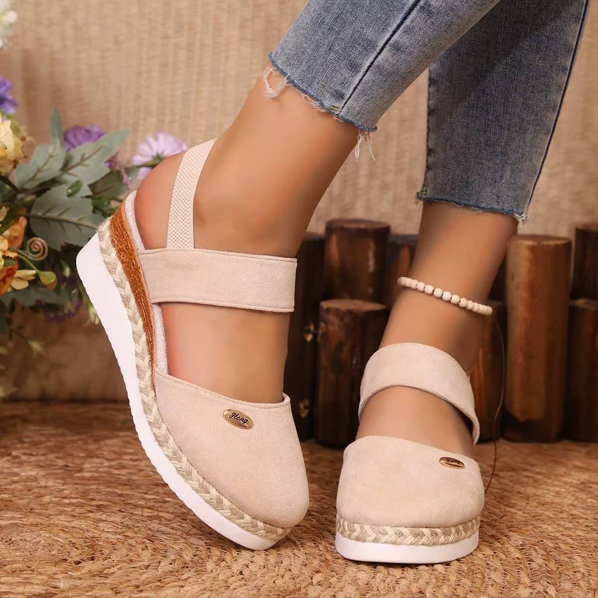 Azaleia – Sandali comodi - Beige - 34