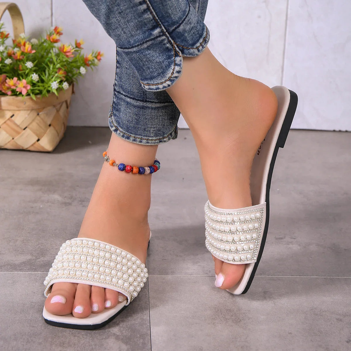 Pearl – Sandali comodi - Bianco - 39