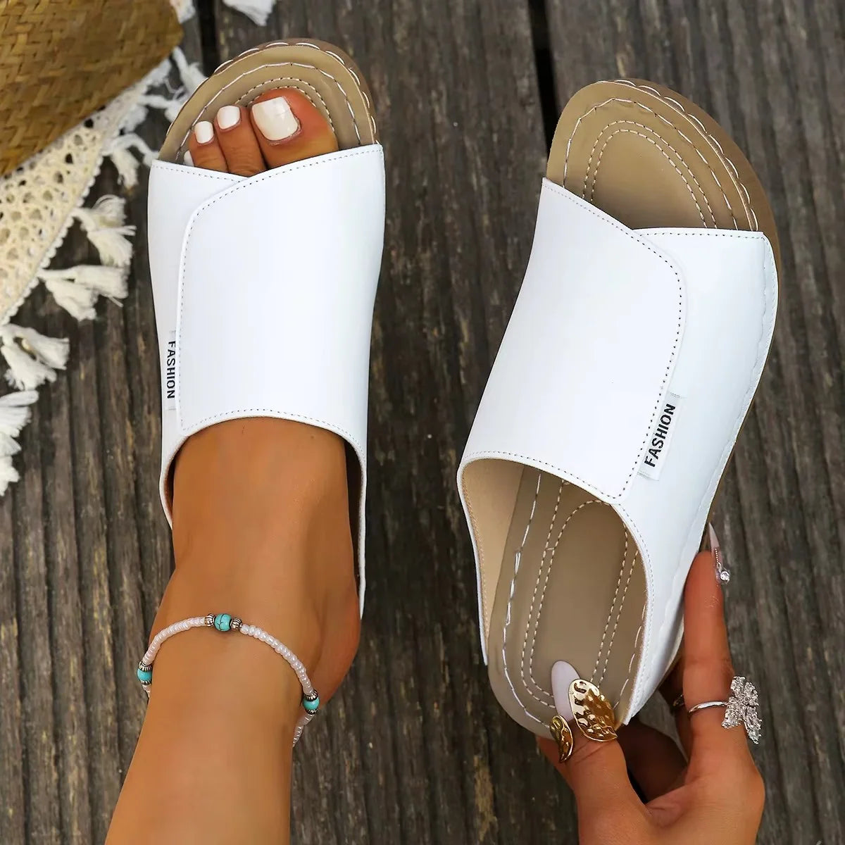 Serena – Sandali comodi - Bianco - 40