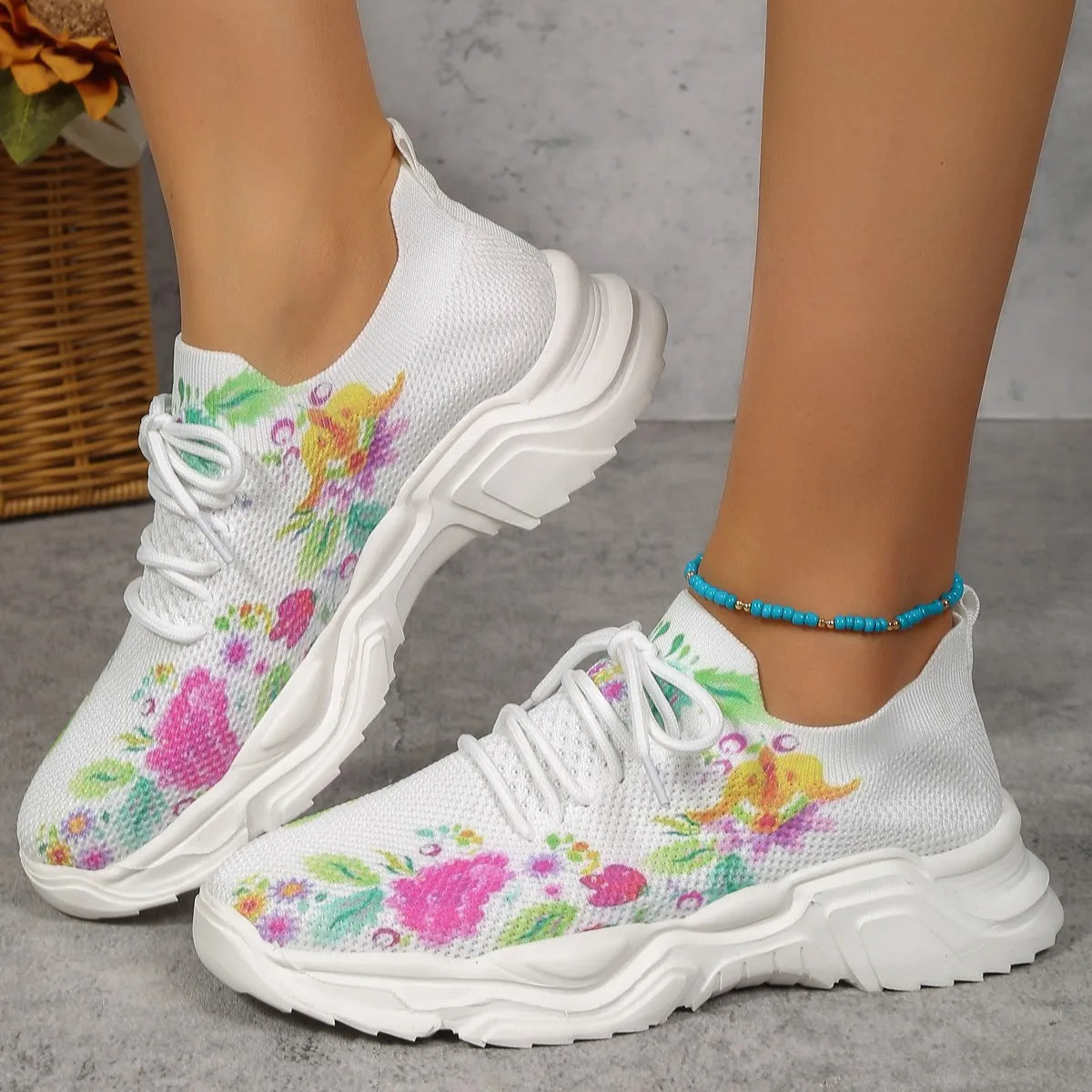 FloralMov – Sneakers comode - Multicolore - 41