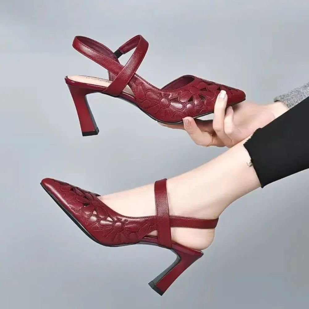 Fiorenza – Scarpe con tacco comode - Nero - 38