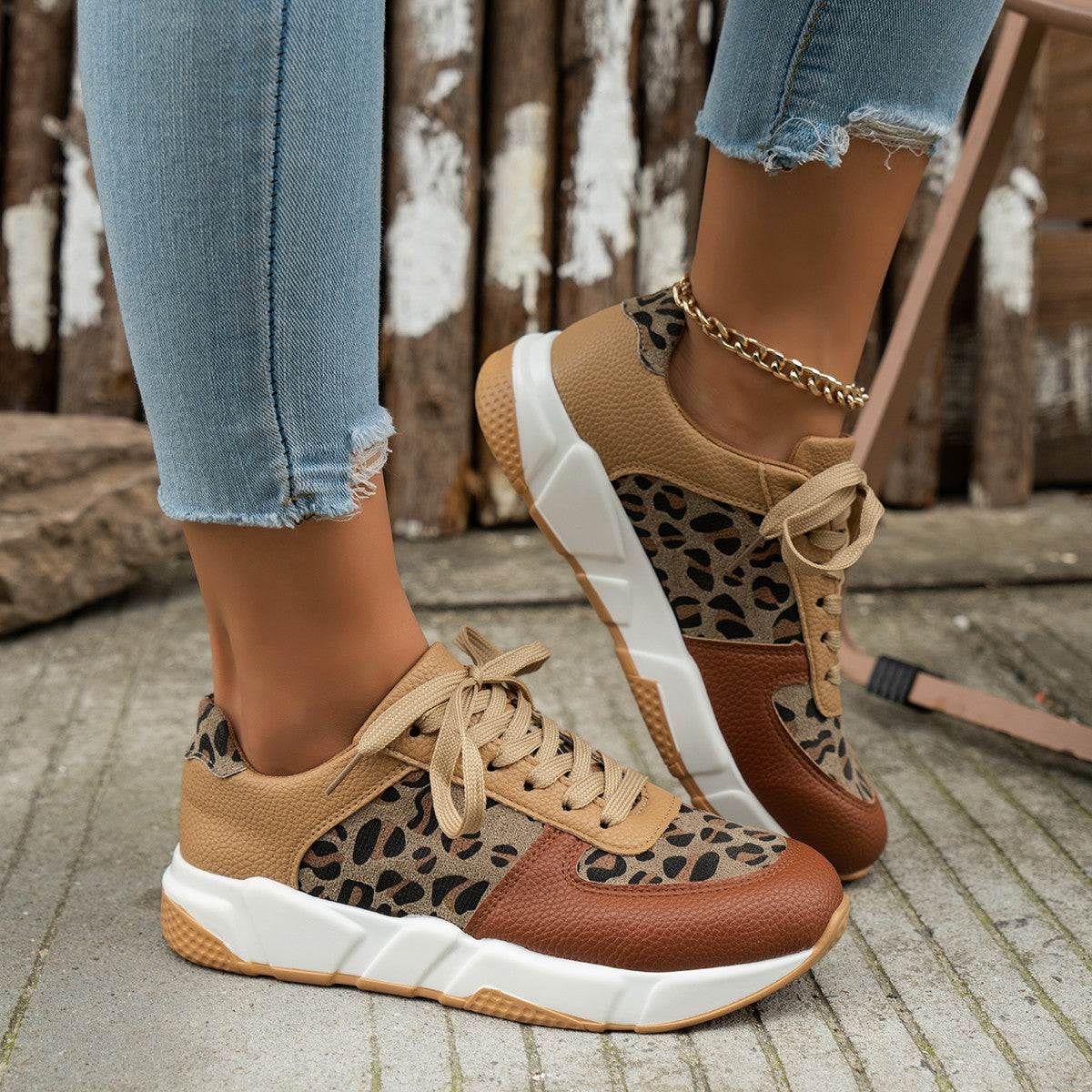 Safari – Sneakers comode - Leopardato - 41