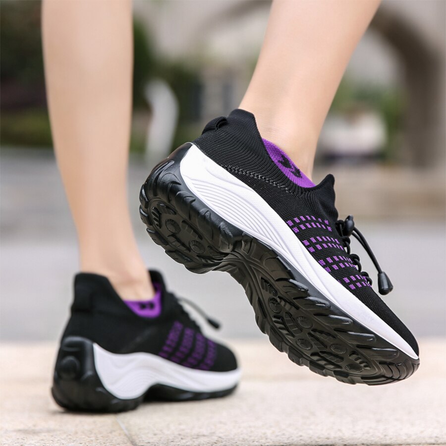 Run Comfort – Sneakers comode - Nero/Viola - 41