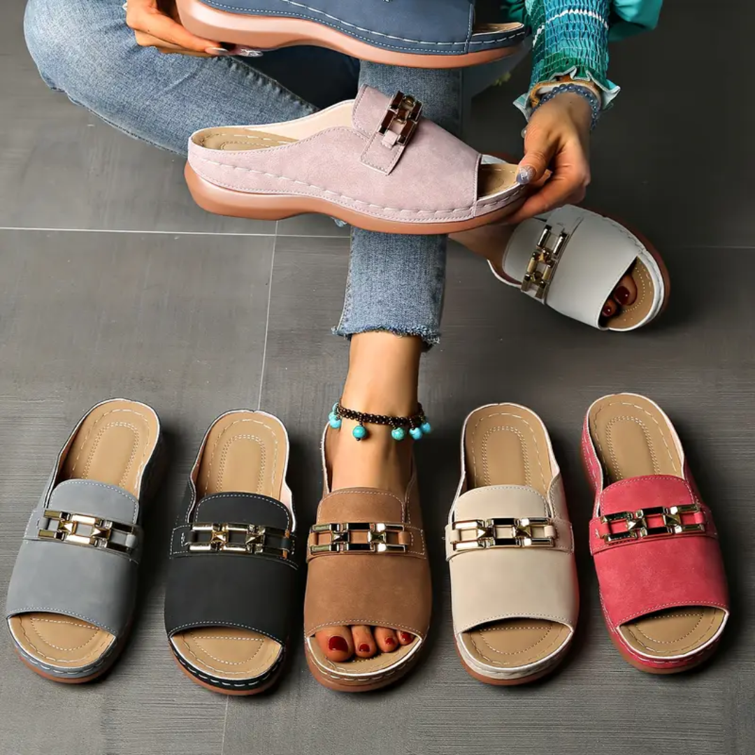 Lunna Comfort – Sandali comodi - Beige - 39