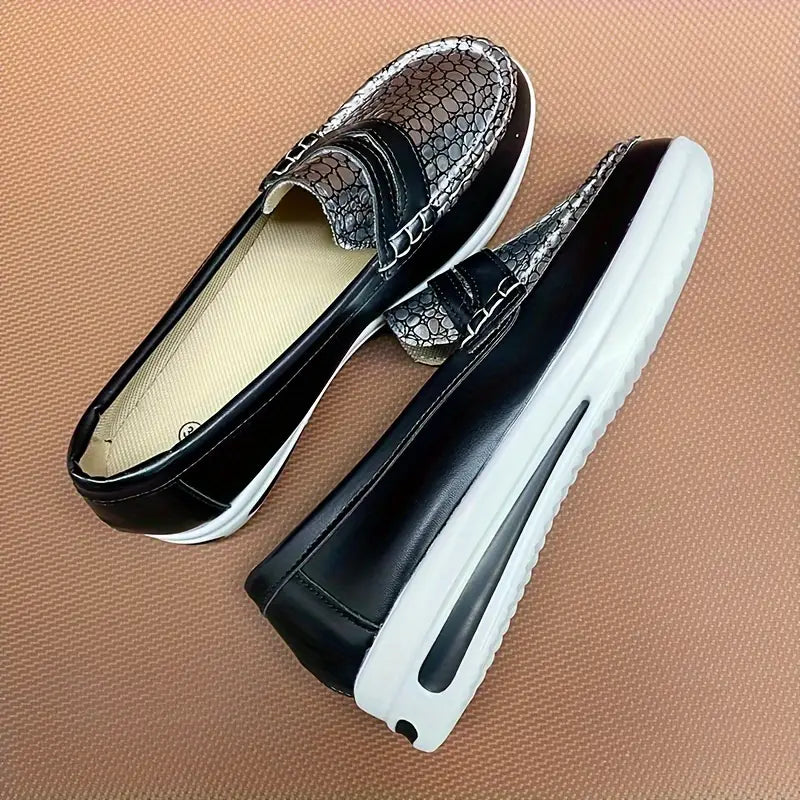 Fashion – Mocassini comodi - Argento - 38