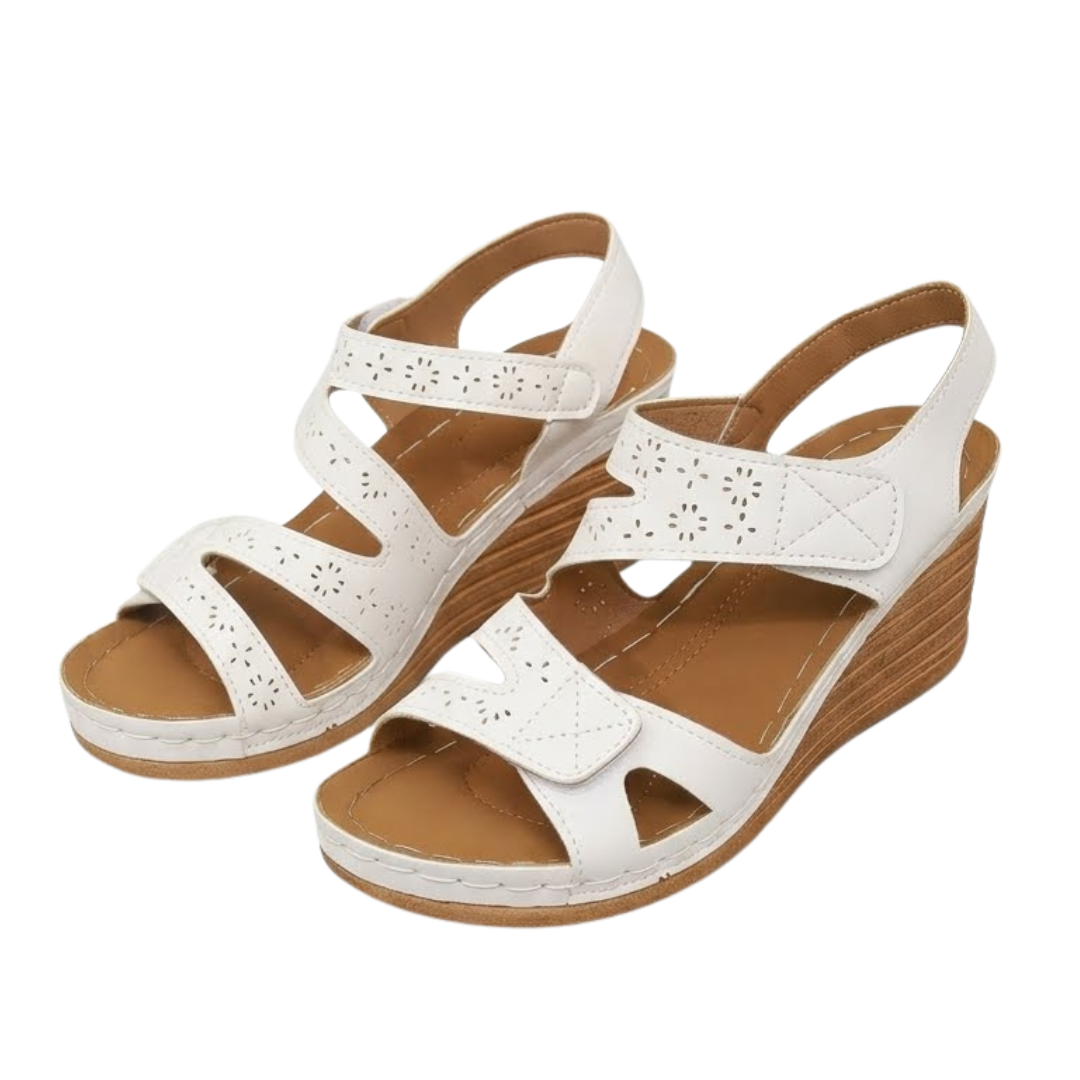 Auria – Sandali comodi - Bianco - 34