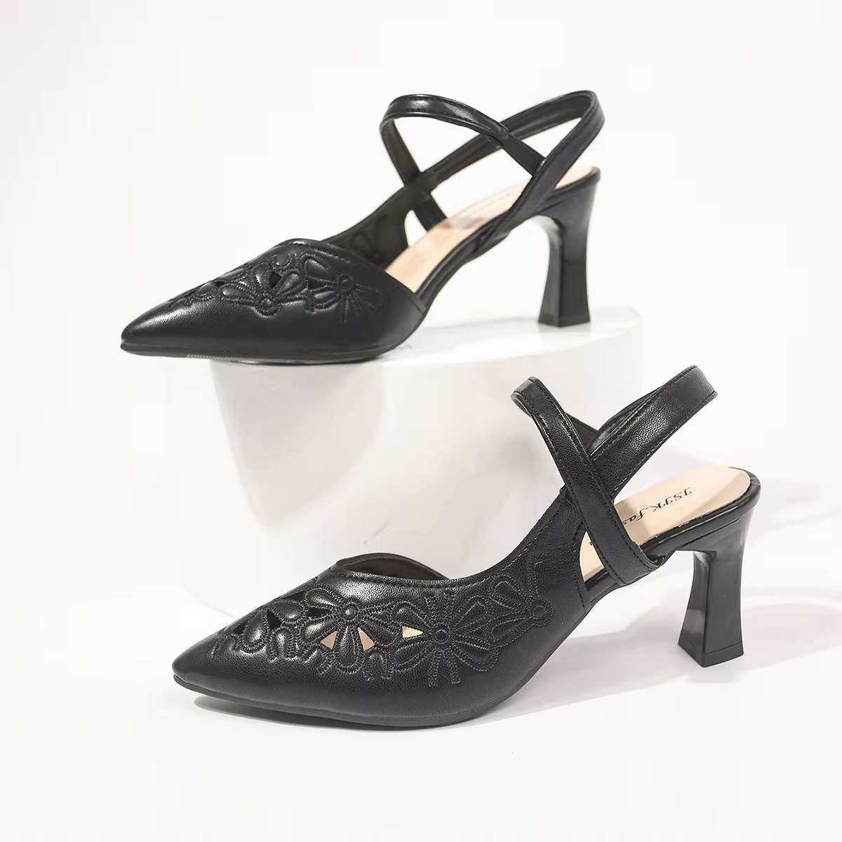 Fiorenza – Scarpe con tacco comode - Bianco - 35