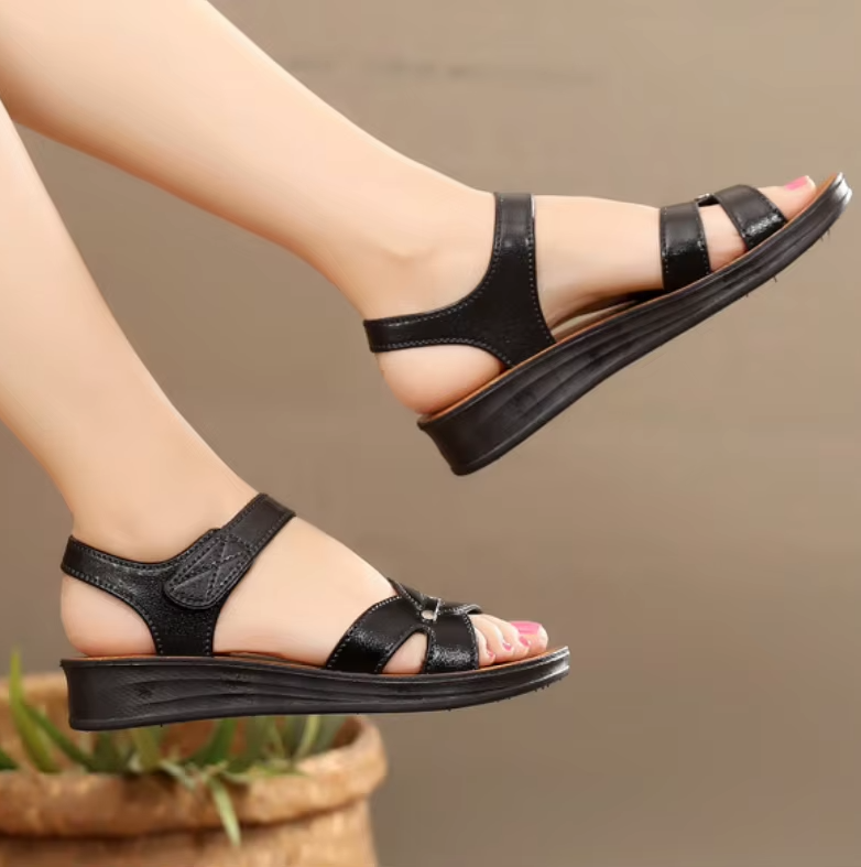 Atena – Sandali comodi - Nero - 35