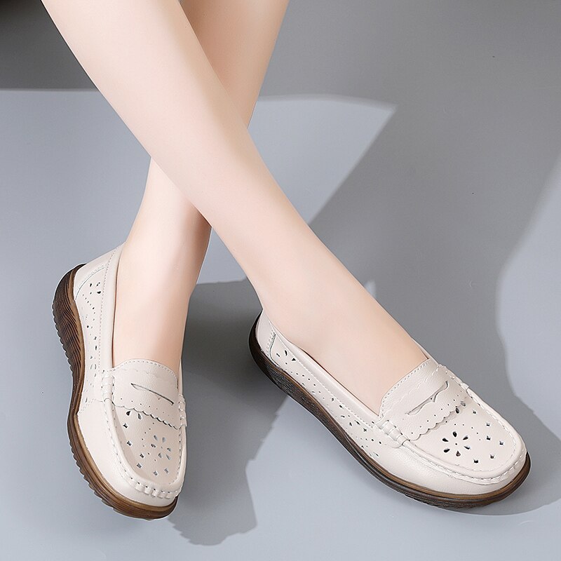 OrthoMotion – Mocassini comodi - Beige - 36