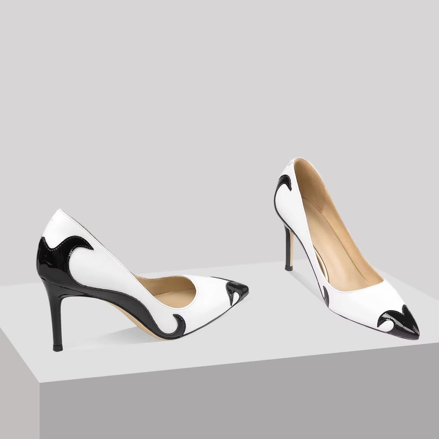 Flame – Scarpe con tacco comode - Nero - 34