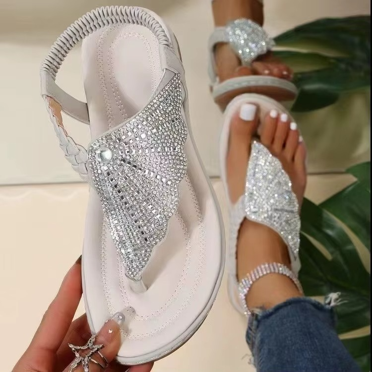 Crystal – Sandali comodi – Modello 2 - Nero - 35