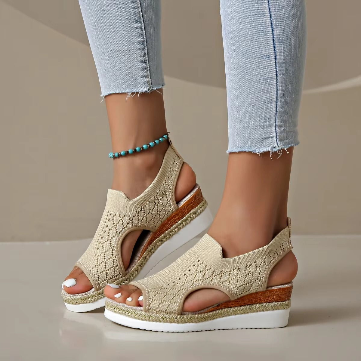 FlexBella – Sandali comodi - Bianco - 37