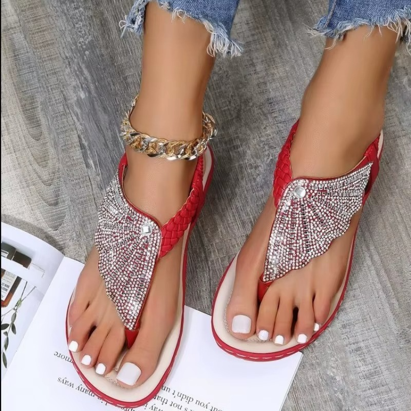 Crystal – Sandali comodi – Modello 2 - Nero - 37