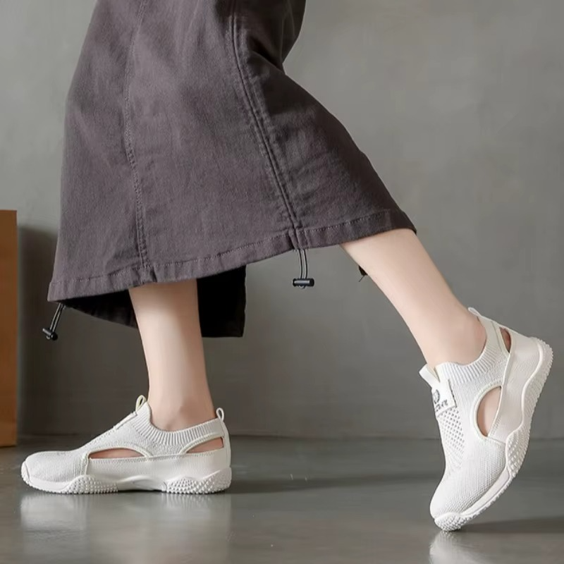 Femory – Sneakers comode - Beige - 37