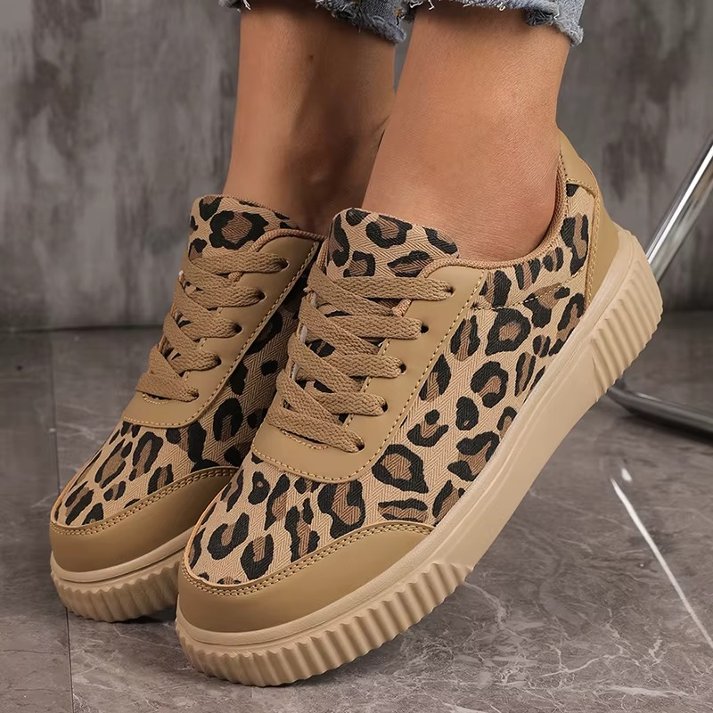 Leopard – Sneakers comode - Beige - 41