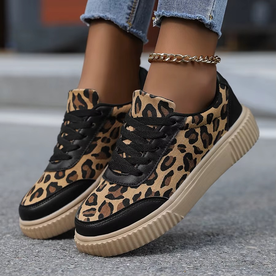 Leopard – Sneakers comode - Beige - 43