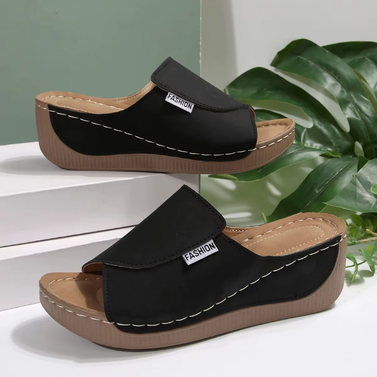 Serena – Sandali comodi - Nero - 37