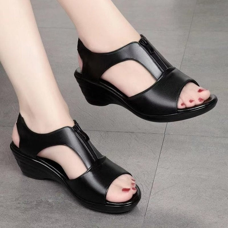 Diva – Sandali comodi - Nero - 35