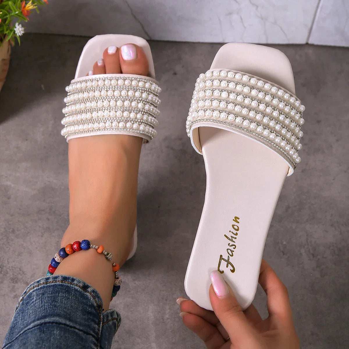 Pearl – Sandali comodi - Bianco - 41