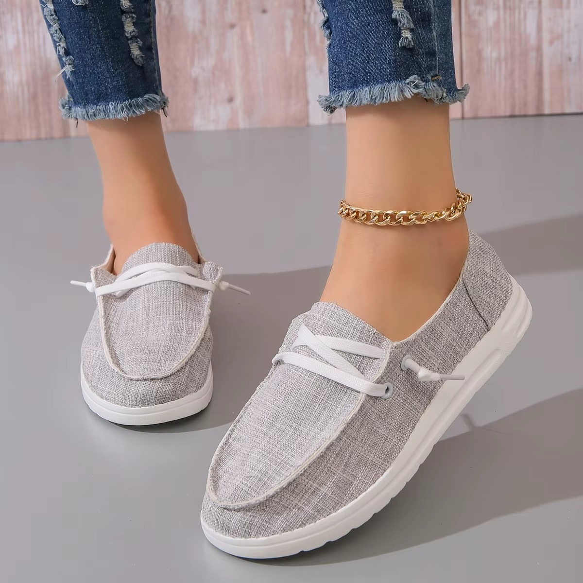 Lya – Sneakers comode - Bianco - 38