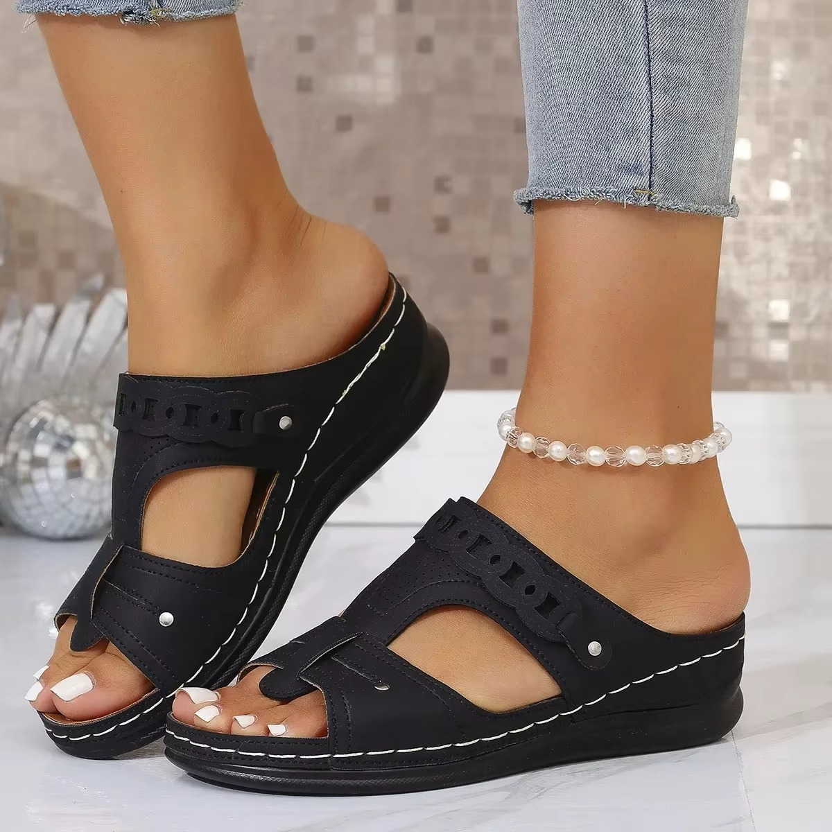Samira – Sandali comodi - Bianco - 40