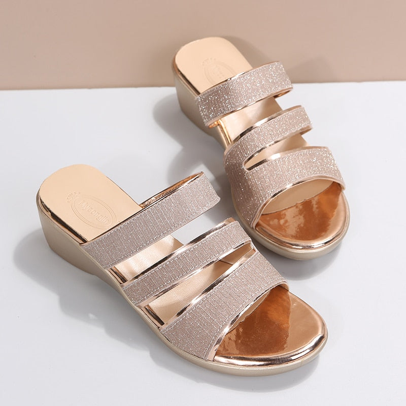 Mermaid – Sandali comodi - Oro - 36