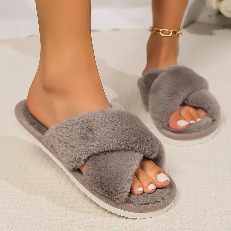 Veluna – Pantofole comode - Grigio - 36