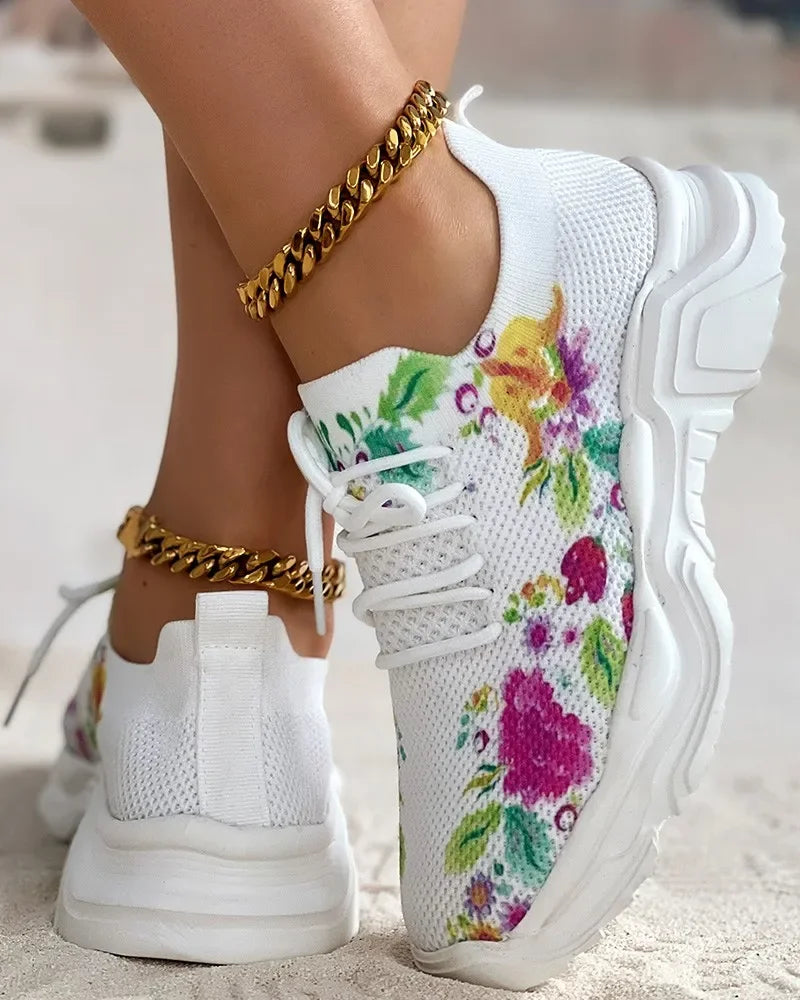 FloralMov – Sneakers comode - Multicolore - 37