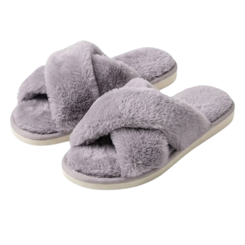 Veluna – Pantofole comode - Grigio - 34