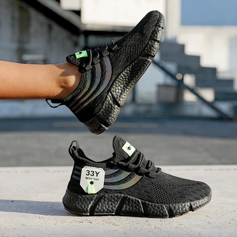 RunFit – Sneakers comode - Nero/Bianco - 42
