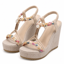 Donna Luxe - Sandali Ortopedici con Zeppa