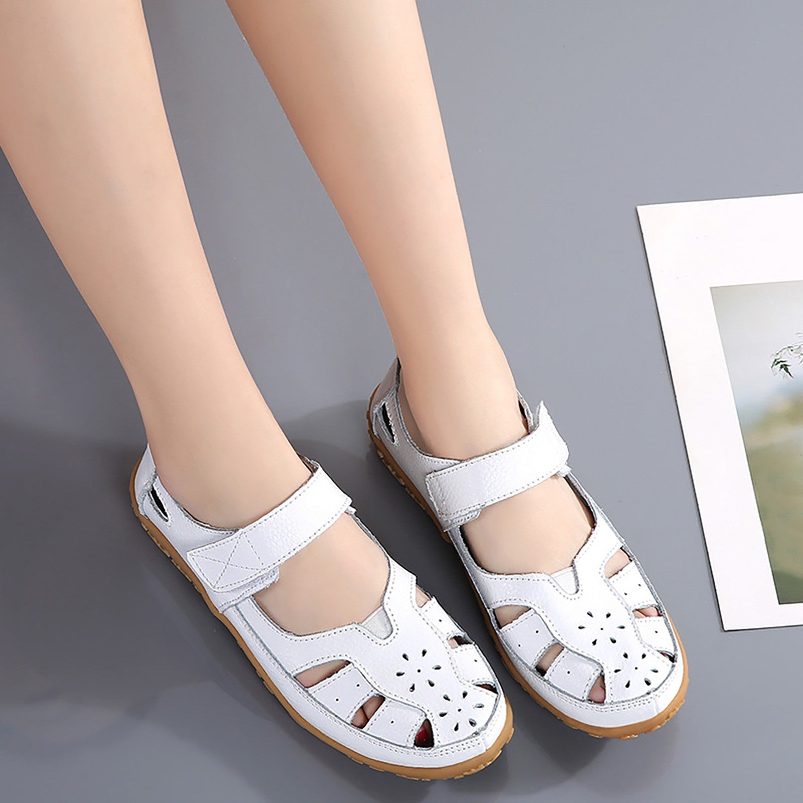Luna – Sandali comodi – Modello 2 - Marrone - 41
