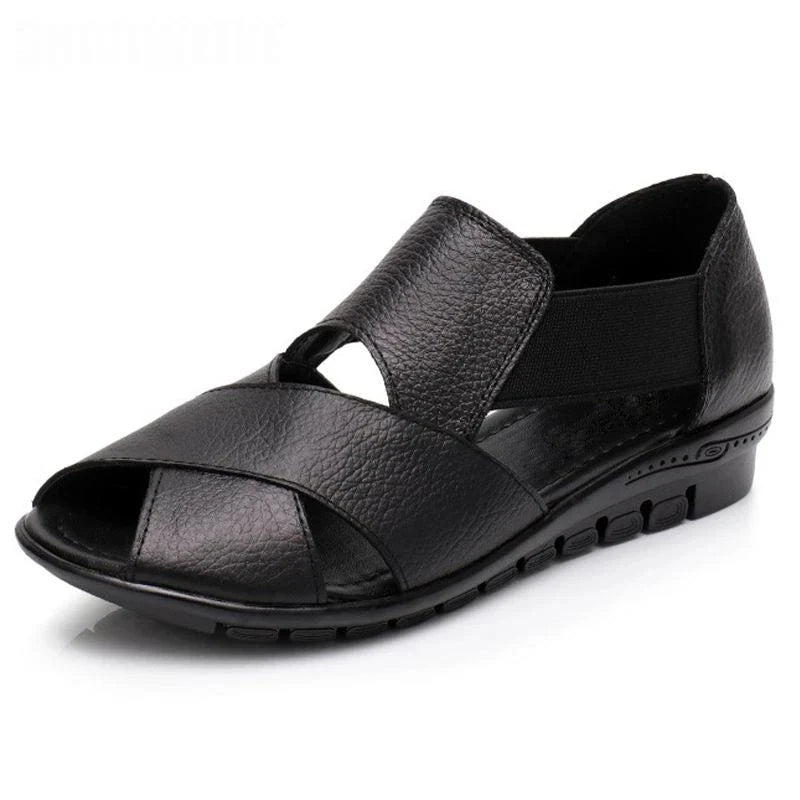 Showy – Sandali comodi - Nero - 35