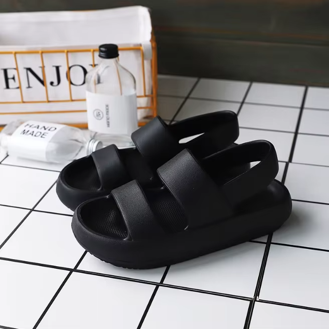 Cotton – Sandali comodi - Nero - 37