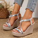 Donna Luxe - Sandali Ortopedici con Zeppa